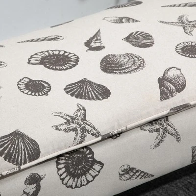 HOMCOM Linen-Touch Upholstered Fabric Ottoman Bench Bed Stool For Bedroom, Entryway, Living Room 5 HOMCOM Linen-Touch Upholstered Fabric Ottoman Bench Bed Stool For Bedroom, Entryway, Living Room - Image 3