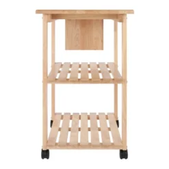 Utility Cart With Cutting Board Wood/Natural - Winsome -Famous Furniture Store GUEST 00f18026 7ba2 44a2 84cc 68a98deac669