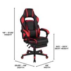 BlackArc Zulu Gaming Desk And Chair Set, Ergonomic Gaming Chair With USB Massage, Slide-Out Footrest, And Detachable Headrest Pillow -Famous Furniture Store GUEST 014b766c f90b 4975 a816 24b7313330eb