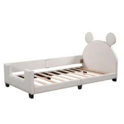 Twin Size Upholstered Daybed With Cartoon Ears Shaped Headboard-ModernLuxe 12 Twin Size Upholstered Daybed With Cartoon Ears Shaped Headboard-ModernLuxe -Famous Furniture Store GUEST 0151706a 0625 4115 b4fe 3f8dfcd563d5