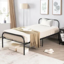 Costway Twin Size Metal Bed Frame Heavy Duty Mattress Foundation Under Bed Storage 13 Costway Twin Size Metal Bed Frame Heavy Duty Mattress Foundation Under Bed Storage -Famous Furniture Store GUEST 023cfd73 829e 4c30 8d43 7b87eaaabd2b