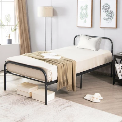 Costway Twin Size Metal Bed Frame Heavy Duty Mattress Foundation Under Bed Storage 5 Costway Twin Size Metal Bed Frame Heavy Duty Mattress Foundation Under Bed Storage - Image 3