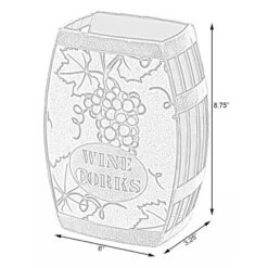 Vintiquewise Vintage Decorative Metal Barrel Shaped Tabletop Countertop Wine Cork Holder 11 Vintiquewise Vintage Decorative Metal Barrel Shaped Tabletop Countertop Wine Cork Holder -Famous Furniture Store GUEST 02cb215d 2a43 411a ad48 2569e5304abe