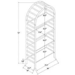 72" Holladay Curved Wooden Bookcase - Threshold™ Designed With Studio McGee -Famous Furniture Store GUEST 02d306c2 b728 424b 85ec e8a3f4144d26
