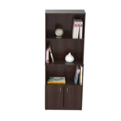 63" Bookcase Espresso - Inval -Famous Furniture Store GUEST 0456533e 6fce 4bbc be41 81fbb28abe25