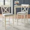 Set Of 2 24" Montreal Cross Back Barstools White - Lifestorey -Famous Furniture Store GUEST 052dced6 1475 4b8e 8f9d d5bb5f9f393d