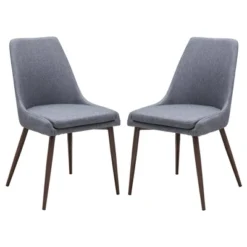 Set Of 2 Roman Mid Century Dining Chair - Poly & Bark -Famous Furniture Store GUEST 060891d7 e6ea 4ff9 9e76 413194587656