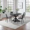5pc Hayden Round Dining Set With Weston Chairs Distressed Gray/Slate - Crosley -Famous Furniture Store GUEST 07560573 dbf4 4113 8c57 9eb3f3e10573