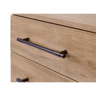 Abbott Contemporary 3 Drawer Wood Laminate File Cabinet Light Brown - Martin Furniture 7 Abbott Contemporary 3 Drawer Wood Laminate File Cabinet Light Brown - Martin Furniture - Image 5