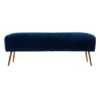 Tawver Contemporary Upholstered Bench Blue/Gold - Aiden Lane -Famous Furniture Store GUEST 07e92695 bf06 4a52 bf9c 5266cc4ff31f