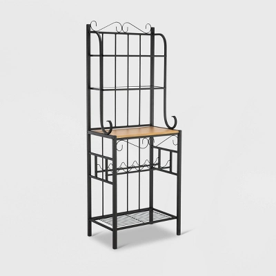 Praha Bakers Rack Black - Boraam 3 Praha Bakers Rack Black - Boraam