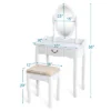 Costway Vanity Table Jewelry Makeup Desk Bench Dresser Stool -Famous Furniture Store GUEST 08f54228 2e39 482b 9413 b96c13511b76