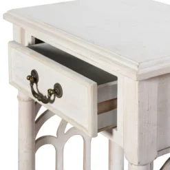 1 Drawer Side Table Distressed White - Stylecraft -Famous Furniture Store GUEST 09946d11 2879 491c 9c3e 6967a3b730ac