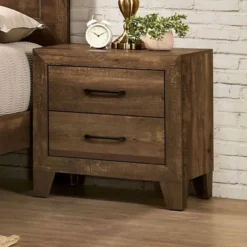 3pc Queen Quail Transitional Bedroom Set Rustic Light Walnut - HOMES: Inside + Out -Famous Furniture Store GUEST 09a2eb02 2c64 4339 baed 8b49fd45d347