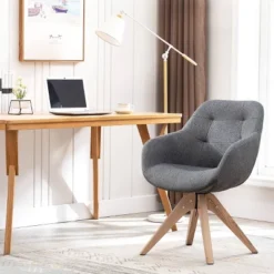 Upholstered Swivel Dining Armchair - Kinwell -Famous Furniture Store GUEST 09b47a5e dd70 4bcb 9474 2d257133d434