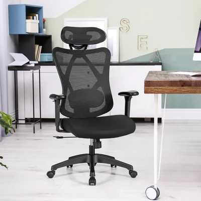 Costway Ergonomic High Back Mesh Office Chair W/ Adjustable Lumbar Support 3 Costway Ergonomic High Back Mesh Office Chair W/ Adjustable Lumbar Support