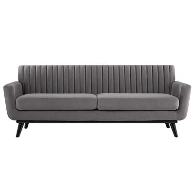 Engage Channel Tufted Performance Velvet Sofa - Modway 5 Engage Channel Tufted Performance Velvet Sofa - Modway - Image 3