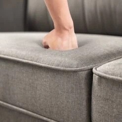 56.7" Sayan Loveseat Sofa With USB Sand Gray - Zinus -Famous Furniture Store GUEST 0b8bee3f 6693 421e b351 8c4b7042680f