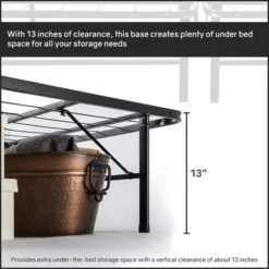 Continental Sleep 14 Inch Quickbase Metal Mattress Platform Bed Frame Foundation With Steel Slats (No Box Spring Needed), Twin, Black 14 Continental Sleep 14 Inch Quickbase Metal Mattress Platform Bed Frame Foundation With Steel Slats (No Box Spring Needed), Twin, Black -Famous Furniture Store GUEST 0baf6bac 4781 4858 b226 92418024a0a4