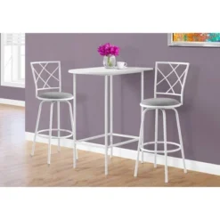 24"x36" Home Bar Height Dining Set And Metal Spacesaver White - EveryRoom -Famous Furniture Store GUEST 0de964e2 ba90 4674 b41e 546fc0c3a37f