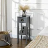 HOMCOM 2-Tier Side Table With Drawer, Narrow End Table With Bottom Shelf, For Living Room Or Bedroom, Set Of 2, Gray -Famous Furniture Store GUEST 0dfbe37d ef99 4ba6 a0d7 ff238307f760