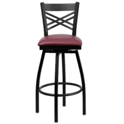Emma And Oliver 2 Pack "X" Back Swivel Metal Barstool -Famous Furniture Store GUEST 0ebadeec f387 43ef 9e06 5dfdcad9143e