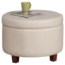 Large Round Storage Ottoman - HomePop 35 Large Round Storage Ottoman - HomePop -Famous Furniture Store GUEST 1063f37c 355e 41f2 991c 09d70d373070