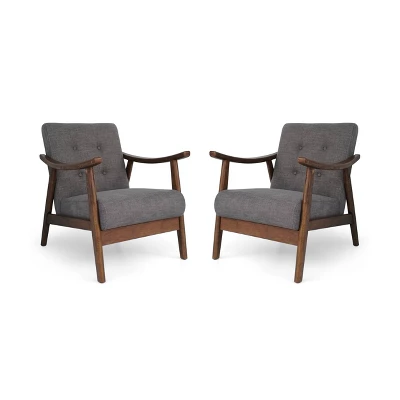 Set Of 2 Chabani Mid-Century Modern Accent Chair - Christopher Knight Home 8 Set Of 2 Chabani Mid-Century Modern Accent Chair - Christopher Knight Home - Image 6