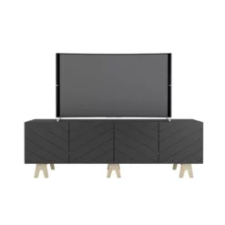 Runway TV Stand For TVs Up To 80" - Nexera -Famous Furniture Store GUEST 13587a5f 399a 4440 b42f b34de02f43f9