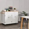 Costway Kitchen Trolley Island Utility Cart Wood Top Rolling Storage Cabinet Drawers White 1 Costway Kitchen Trolley Island Utility Cart Wood Top Rolling Storage Cabinet Drawers White -Famous Furniture Store GUEST 14ac059f 33a3 4915 bda2 c31f7ad45ae5