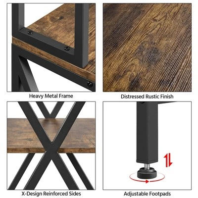 Yaheetech 5-Tier Kitchen Baker's Rack Utility Storage Shelf With 5 Shelves & Adjustable Feet 5 Yaheetech 5-Tier Kitchen Baker's Rack Utility Storage Shelf With 5 Shelves & Adjustable Feet - Image 3