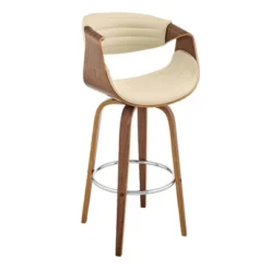 26" Arya Swivel Counter Height Barstool With Faux Leather - Armen Living -Famous Furniture Store GUEST 16380a39 ece3 4b9c 9355 39900b72d0f1
