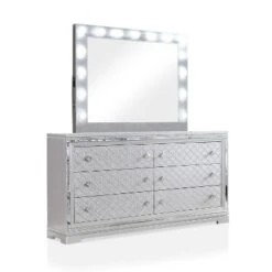 5pc Tenaya Bedroom Set Silver/Gray - HOMES: Inside + Out -Famous Furniture Store GUEST 16a2fced 82a0 403b bd9d b9b8638575ab