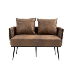 Modern Accent Metal Frame Tufted Sofa With Arms - ModernLuxe 14 Modern Accent Metal Frame Tufted Sofa With Arms - ModernLuxe -Famous Furniture Store GUEST 170e857c 632f 4cc1 9c90 555057e552d5