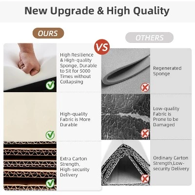 Lanna 76"Wide Vegan Leather Modern Style Convertible Futon Sofa Bed For Living Room Guest Bedroom | ARTFUL LIVING DESIGN 8 Lanna 76"Wide Vegan Leather Modern Style Convertible Futon Sofa Bed For Living Room Guest Bedroom | ARTFUL LIVING DESIGN - Image 6