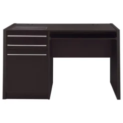 Halston 2 Drawer Office Desk Cappuccino - Coaster -Famous Furniture Store GUEST 18619fa7 f1b0 4594 ab6f 79190990a3c1