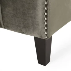 Weymouth Contemporary Channel Stitch Velvet Settee Gray - Christopher Knight Home 9 Weymouth Contemporary Channel Stitch Velvet Settee Gray - Christopher Knight Home -Famous Furniture Store GUEST 18ec1689 58ca 43ca 9df3 7aba16c488c6