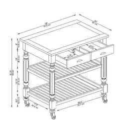 Barker Kitchen Cart And Islands - Linon -Famous Furniture Store GUEST 1927b8e2 0159 408e b22b afe315e4a84c