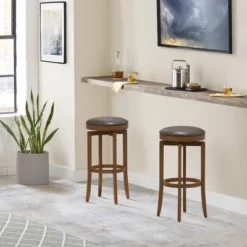 31" Brendan Backless Hardwood Counter Height Barstool Brown/Cherry - Hillsdale Furniture -Famous Furniture Store GUEST 192fd9b0 b2b5 4b21 a226 1659e6e76315