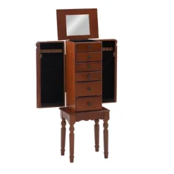 Wylie Jewelry Armoire Cherry Red - Powell Company -Famous Furniture Store GUEST 19681655 89e1 4a1c b252 bfd549248ecc