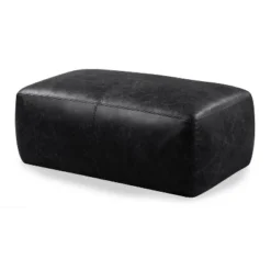 Maine Leather Ottoman - Poly & Bark -Famous Furniture Store GUEST 19bad210 7971 4541 87d9 4da7351d75af