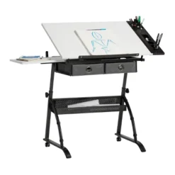 Core Drawing Table And Stool Set Charcoal Black/White - Studio Designs 36 Core Drawing Table And Stool Set Charcoal Black/White - Studio Designs -Famous Furniture Store GUEST 19d1a665 a8bb 435d b2dd ccca9f7b9e24