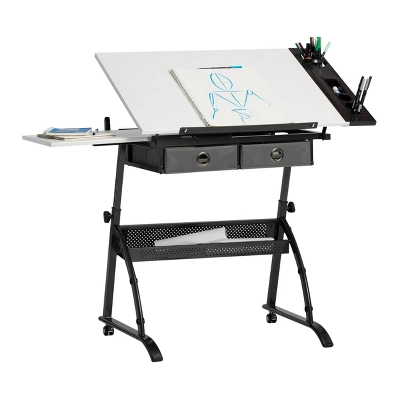 Core Drawing Table And Stool Set Charcoal Black/White - Studio Designs 17 Core Drawing Table And Stool Set Charcoal Black/White - Studio Designs - Image 15