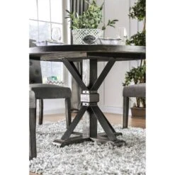 Greiger Round Dining Table Black - HOMES: Inside + Out -Famous Furniture Store GUEST 19fac19c 7209 4ee8 aecb e27ad2d53baf