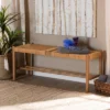 Saura Oak Wood Hemp Dining Bench Brown - Baxton Studio -Famous Furniture Store GUEST 1a1e8a68 7de1 49b5 b36c d198e39ebcc1