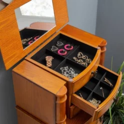 Marie Jewelry Armoire Oak - Powell Company -Famous Furniture Store GUEST 1a76cec4 9264 4758 ac56 07ff79f97986