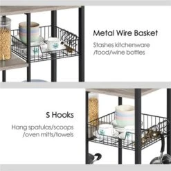 Yaheetech 4-Tier 55" Kitchen Baker's Rack With Power Outlet -Famous Furniture Store GUEST 1ae88d52 0df8 44af 9ab5 9890b07d9adb