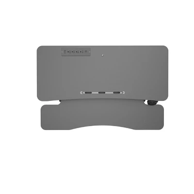 37.4" Electric Standing Desk Converter With AC USB Charger Black - Rocelco 4 37.4" Electric Standing Desk Converter With AC USB Charger Black - Rocelco - Image 2