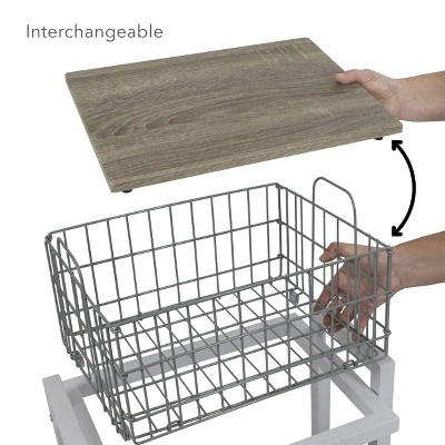 Cart System With Wheels 2 Tier White - Atlantic 9 Cart System With Wheels 2 Tier White - Atlantic - Image 7