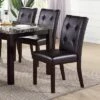 Simple Relax Set Of 2 Leroux Upholstered Dining Chairs With Button Tufted In Dark Brown 2 Simple Relax Set Of 2 Leroux Upholstered Dining Chairs With Button Tufted In Dark Brown -Famous Furniture Store GUEST 1c1c4b94 c2fb 48c7 a9c0 85ae4aa48e43